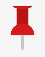 Push pin vector illustration isolated on white background