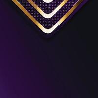 Vector color abstract geometric banner with gold shapes.