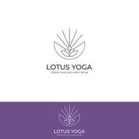 vector logo de yoga, una meditación de hombre en un lugar natural.