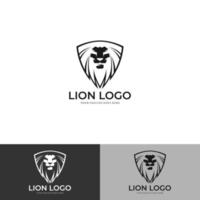 Vector illustration of lion head tattoo