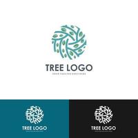 Tree vector icon. Nature tree vector illustration of logo design.