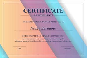 Creative Certificate of Appreciation Award Template vector