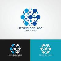 tecnology logo template vector