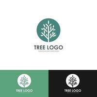 Tree vector icon. Nature tree vector illustration of logo design.