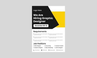 we are hiring join our team flyer design template. now we are hiring poster leaflet design. job vacancy hiring flyer design. vector