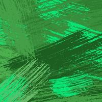 Fondo de vector abstracto de trazo de pincel. patrón dibujado a mano grunge verde. telón de fondo de pintura acrílica texturizada. plantilla colorida fácil de editar para sus obras de arte de diseño.
