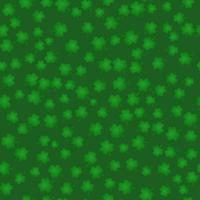 St. Patrick's Day green seamless pattern with clovers. Vector background.  Easy to edit design template.