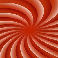 White and red rotating hypnosis spiral. Optical illusion. Hypnotic psychedelic vector illustration. Twirl abstract background. Easy to edit design template.