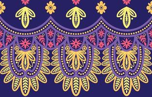 Ikat geometric folklore ornament. Tribal ethnic vector texture. Seamless striped pattern in Aztec style. Figure tribal embroidery.