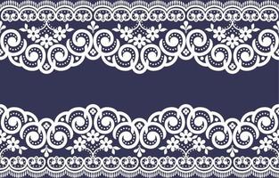 Seamless lace pattern, flower vintage vector background.