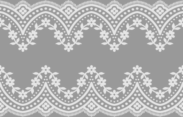 Seamless lace pattern, flower vintage vector background.