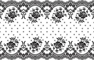 Seamless lace pattern, flower vintage vector background.