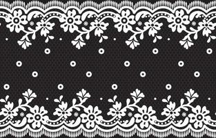 Seamless lace pattern, flower vintage vector background.