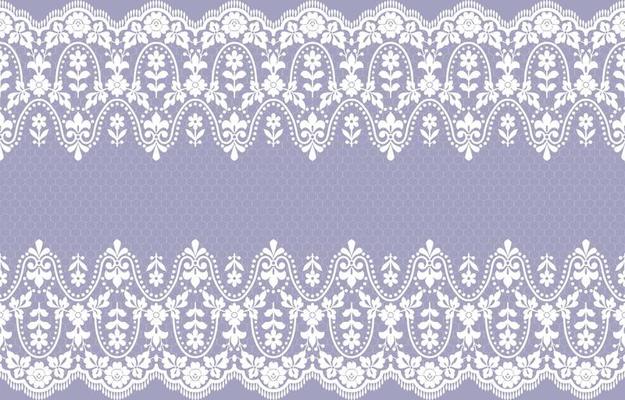 Seamless lace pattern, flower vintage vector background.