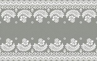 Seamless lace pattern, flower vintage vector background.