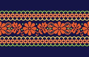 Geometric ethnic pattern seamless design for background or wallpaper. vector