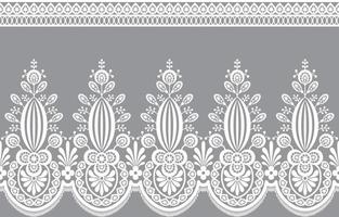 Seamless lace pattern, flower vintage vector background.