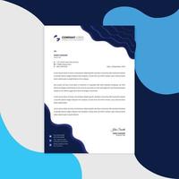 Professional corporate business Modern letterhead vector template. Simple and clean print ready design.