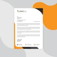 Professional corporate business Modern letterhead vector template. Simple and clean print ready design.