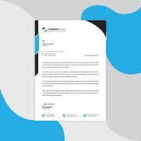 Professional corporate business Modern letterhead vector template. Simple and clean print ready design.