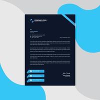 Professional corporate business Modern letterhead vector template. Simple and clean print ready design.