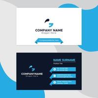 modern vector abstract clean and simple business card template, Horizontal name card, Stylish stationery design and visiting card, Creative and professional business card print ready design.
