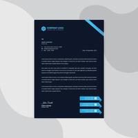 Professional corporate business Modern letterhead vector template. Simple and clean print ready design.