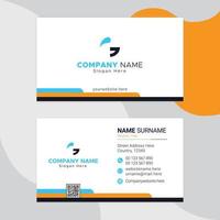 modern vector abstract clean and simple business card template, Horizontal name card, Stylish stationery design and visiting card, Creative and professional business card print ready design.