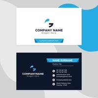 modern vector abstract clean and simple business card template, Horizontal name card, Stylish stationery design and visiting card, Creative and professional business card print ready design.