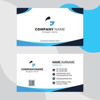 modern vector abstract clean and simple business card template, Horizontal name card, Stylish stationery design and visiting card, Creative and professional business card print ready design.