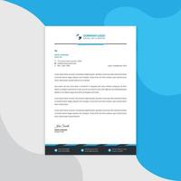 Professional corporate business Modern letterhead vector template. Simple and clean print ready design.