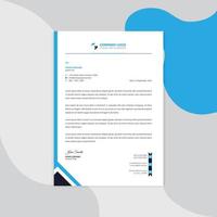 Professional corporate business Modern letterhead vector template. Simple and clean print ready design.