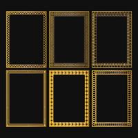 Decorative Frame Border Collection Set with Minimalist Design vector