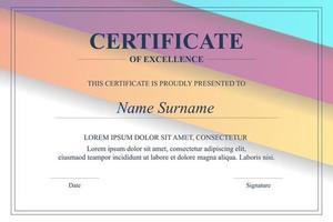 Creative Certificate of Appreciation Award Template vector