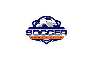 logotipo de fútbol, que es el prestigioso evento del torneo, diseño de ilustraciones vectoriales vector
