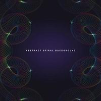 abstract spectrum spiral design background vector