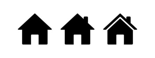 Set of Home Icons. Address house symbol vector eps file