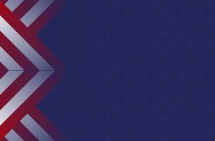 Abstract background with American flag elements in red and blue colors vector