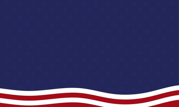 Abstract background with American flag elements in red and blue colors vector