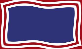 Abstract background with American flag elements in red and blue colors vector