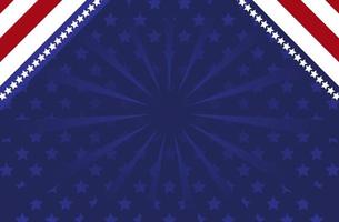 Abstract background with American flag elements in red and blue colors vector
