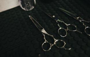 professional scissors for men's haircuts photo