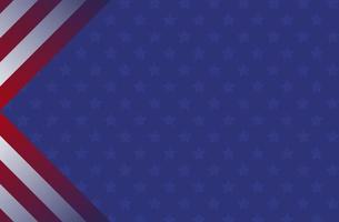 Abstract background with American flag elements in red and blue colors vector