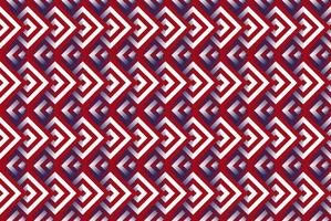 Red, White, and Blue Chevron Seamless Pattern - Narrow red, white, and navy blue chevron zigzag seamless pattern vector