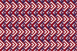 Red, White, and Blue Chevron Seamless Pattern - Narrow red, white, and navy blue chevron zigzag seamless pattern vector