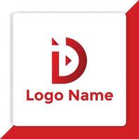 logo lettering I and D vector