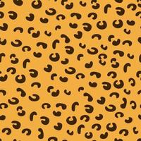 patrón de textura de piel de leopardo sin fisuras. ilustración vectorial para imprimir en papel, tela, embalaje, diseño o decoración. vector