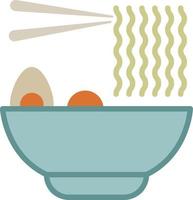 Ramen Filled Outline Icon Vector