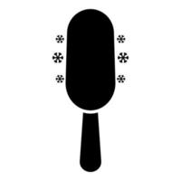Ice cream on stick icon black color vector illustration image flat style