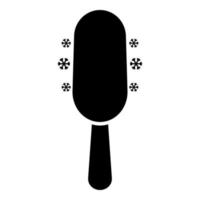 Ice cream on stick icon black color vector illustration image flat style